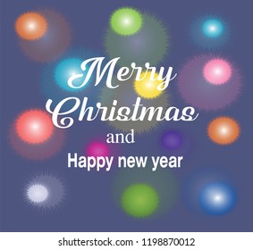 Merry Christmas text design. Vector logo, typography. Usable as banner, greeting card, gift package etc.