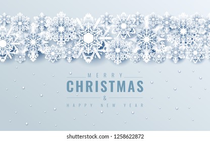Merry Christmas text design. Vector logo, typography. Usable as banner, greeting card, gift package etc.
