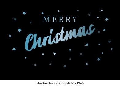 Merry Christmas text design. Vector Text. Design for banner, greeting card.