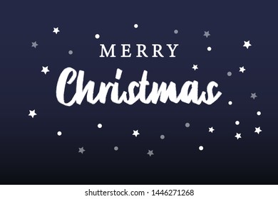Merry Christmas text design. Vector Text. Design for banner, greeting card.