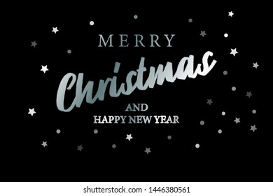 Merry Christmas text design. Vector Text. Design for banner, greeting card.