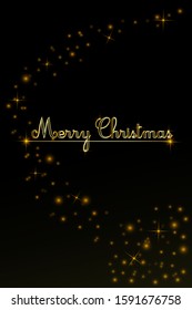 Merry Christmas text design. Vector illustration for logo, cards, labels, web, banners, icon. Vector EPS 10.