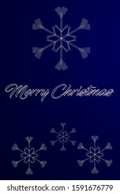 Merry Christmas text design. Vector illustration for logo, cards, labels, web, banners, icon. Vector EPS 10.