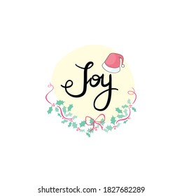 Merry Christmas text design. Vector logo, typography. Usable as banner, greeting card, gift package etc.