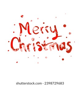 merry christmas text design vector illustration