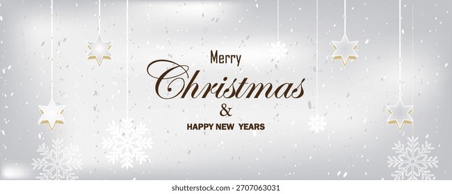 Merry Christmas text design. Vector logo, typography. Usable as banner, greeting card. modern trendy design, creative, eps10
