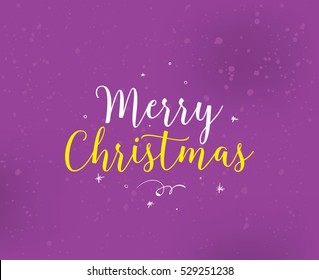 Merry Christmas text design. Vector logo, typography. Usable as banner, greeting card, gift package etc.