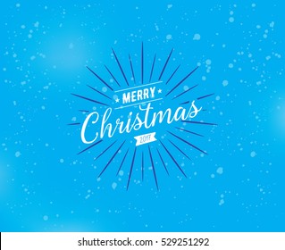 Merry Christmas text design. Vector logo, typography. Usable as banner, greeting card, gift package etc.