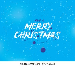 Merry Christmas text design. Vector logo, typography. Usable as banner, greeting card, gift package etc.