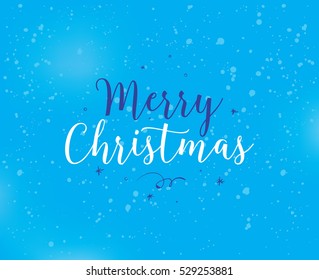 Merry Christmas text design. Vector logo, typography. Usable as banner, greeting card, gift package etc.
