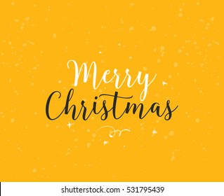 Merry Christmas text design. Vector logo, typography. Usable as banner, greeting card, gift package etc. 