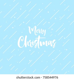 Merry Christmas text design. Vector logo, typography. Usable as banner, greeting card, gift package etc.