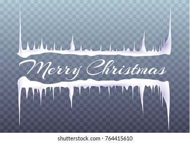 Merry Christmas text design. Vector illustration