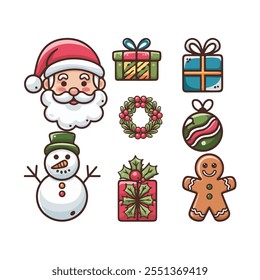 Feliz Navidades efectos de texto y estilos para saludos, Ilustración vectorial
