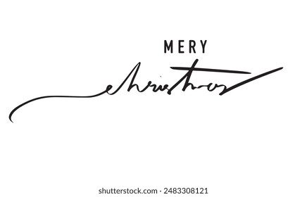 Merry christmas text font calligraphy script hand lettering write december month countdown 2025 2026 2027 time calendar happy new year winter season merry christmas gift box tree pine santa claus art