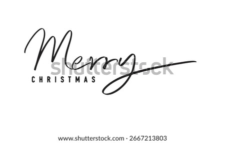 Merry christmas text font calligraphy hand written lettering script message word object Merry christmas xmas happy new year 2025 2026 2027 party event decoration banner sale poster Merry christmas art
