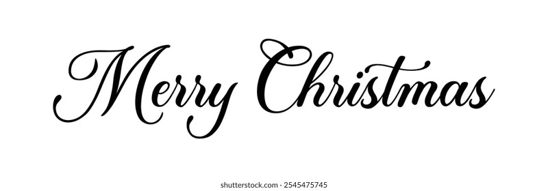 Merry Christmas text, Merry Christmas latter vector style,  Christmas unique typography text Design illustration art