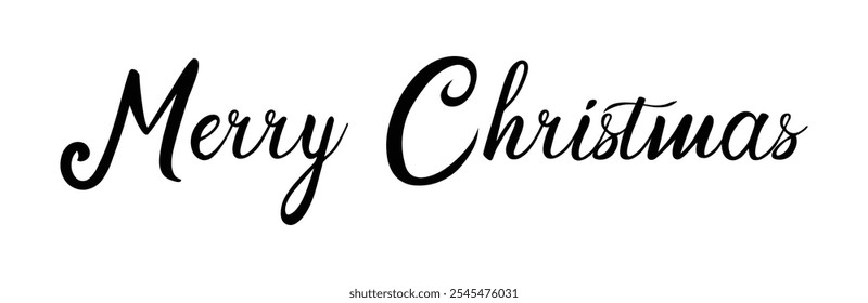 Merry Christmas text, Merry Christmas latter vector style,  Christmas unique typography text Design illustration art