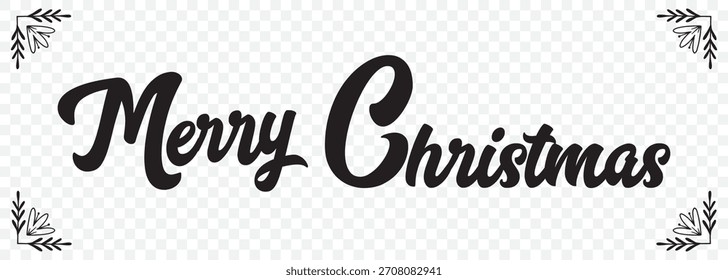 Merry Christmas text | Merry Christmas latter vector | Christmas vector | Merry Christmas Design On Transparent Background. EPS 10.