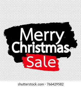 Merry Christmas text Lettering design