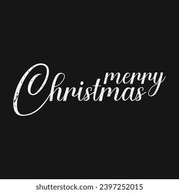 merry christmas text typography design