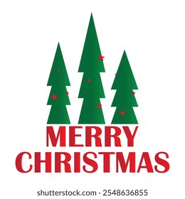 Merry Christmas text typography vector design for greeting card others illustration art