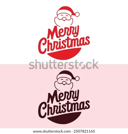 Merry Christmas text | Merry Christmas typography vector art illustration
