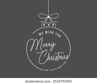 Merry Christmas text. Christmas vector. Merry Christmas Design