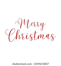 Texto de Feliz Natal | Vetor de Natal | Design Feliz Natal, Cartão de Saudação de Natal, Cartão de Saudação Digital, Cartão de Férias, Fonte de Caligrafia em cor vermelha.