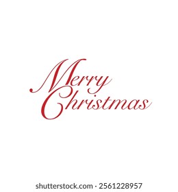Merry Christmas text | Christmas vector | Merry Christmas Design, Christmas greeting Card, Digital Greeting Card, Holiday Card, Calligraphy Font in red colour.