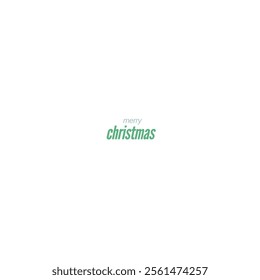 merry christmas text vector design isolated in white background