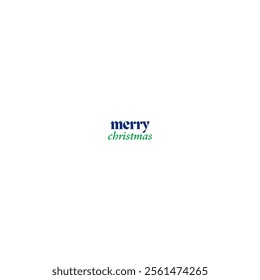 merry christmas text vector design isolated in white background