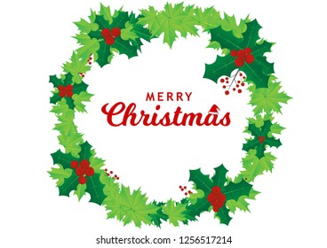 Merry Christmas Text Vector illustration 