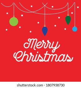 vector de texto de navidad navideña con fondo rojo