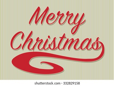Merry Christmas text writen on the wallpaper