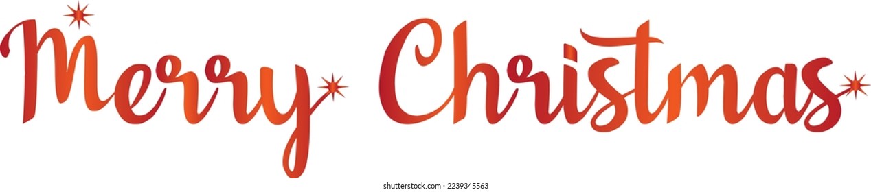 merry christmas text written in red with stars and sparkles