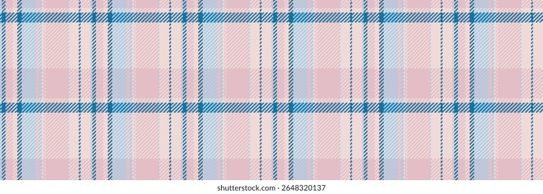 Merry christmas textile check fabric, surface texture plaid tartan. Exotic pattern vector seamless background in light and cyan colors palette.