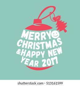 Merry christmas text.isolated on background.Great design element for congratulation cards