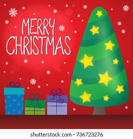 Merry Christmas thematics image 6 - eps10 vector illustration.