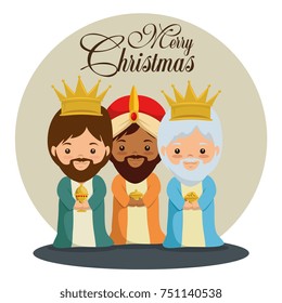 merry christmas three magic and wise kings