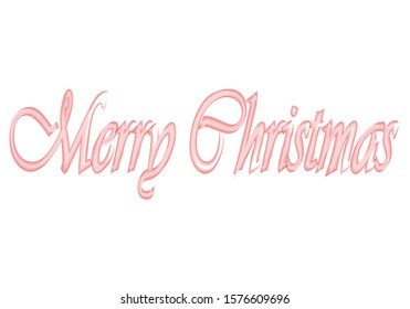 Merry Christmas title made of red strokes.