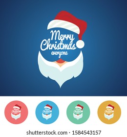 Merry Christmas title typography vector concept