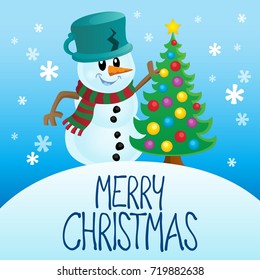 Merry Christmas topic image - eps10 vector illustration.