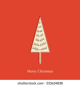 Merry Christmas. Christmas tree.