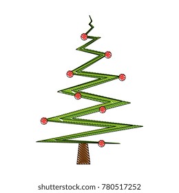 merry christmas tree abstract