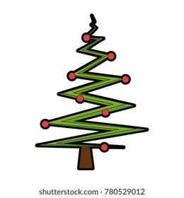 merry christmas tree abstract