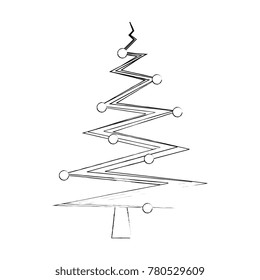 merry christmas tree abstract