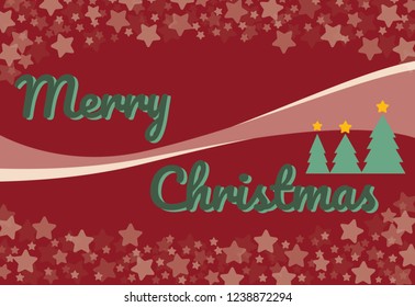 Merry Christmas and tree background