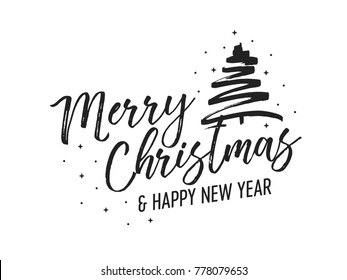 Merry Christmas Tree, Merry Christmas Background, Snowflake Background, Christmas Sign, Christmas Vector, Happy Holidays Text, Happy New Year, Holidays Icon, Snowflake Vector Illustration Background