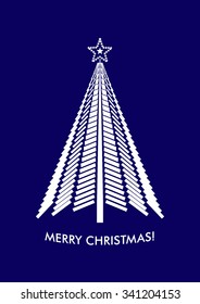 Merry christmas Tree! The blue background is a beautiful tree
